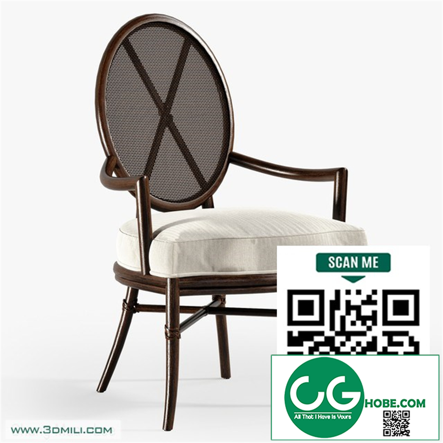 Oval X-Back Chair